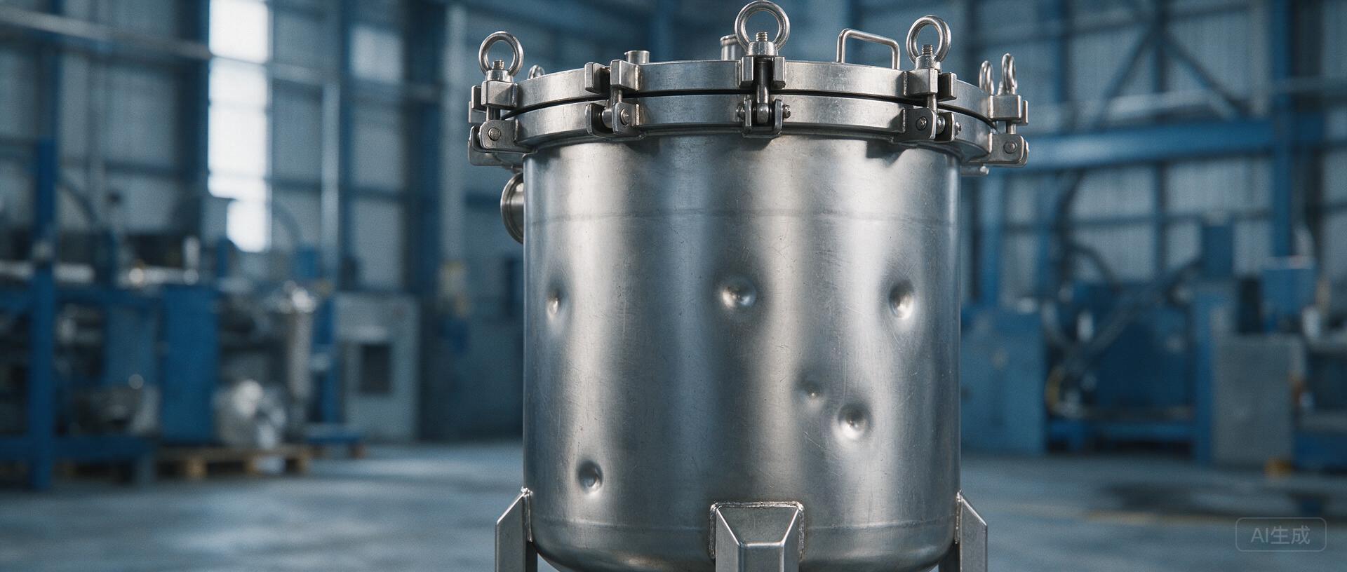 Bag filter housing in a liquid filtration system