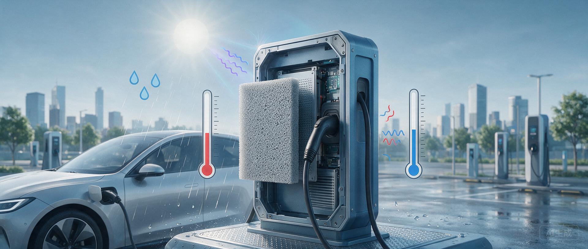 Why Polyurethane Foam Filter for EV Charger Must Resist UV, Rain, and Temperature Shifts