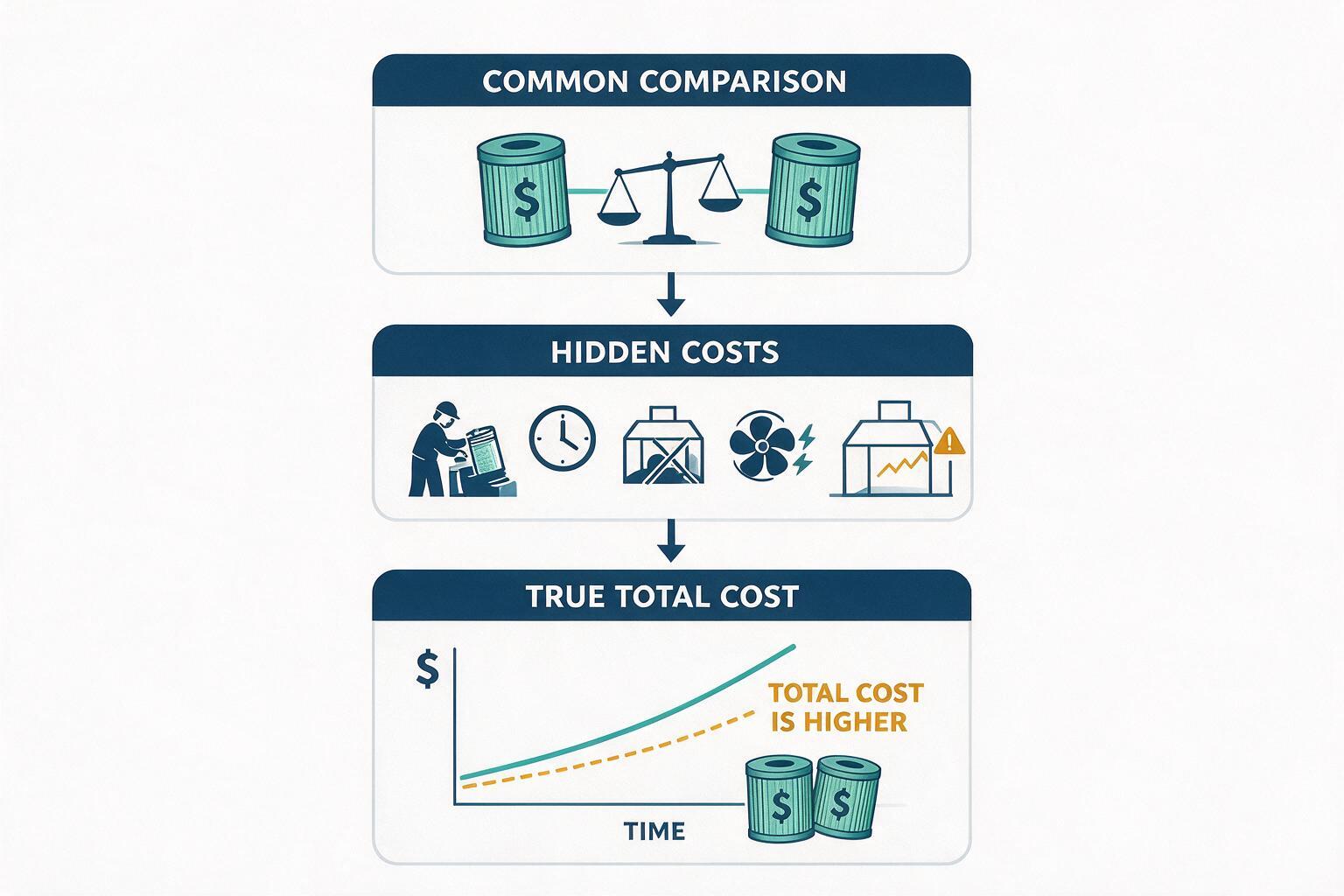 infographic: paint booth filter selection total cost comparison